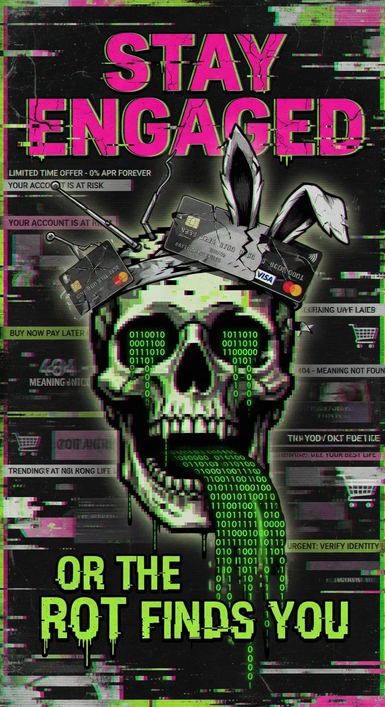 Stay Engaged propaganda poster
